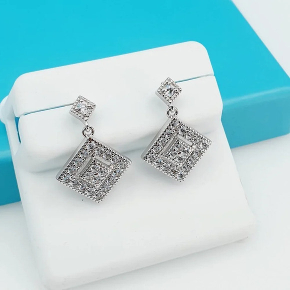 "925 Sterling Silver CZ Beautiful Earrings for Women, 1USPAR4281  a - Picture 11 of 11